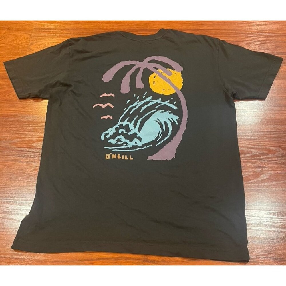O’NEILL BLACK TEE SZ MEDIUM